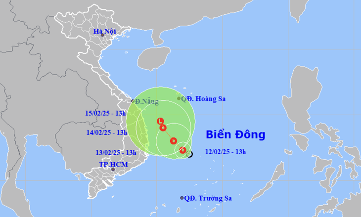 du-bao-ap-thap-nhiet-doi-17393446179181866885278 Áp thấp nhiệt đới hướng vào biển Quảng Ngãi - Phú Yên - Ảnh 1.